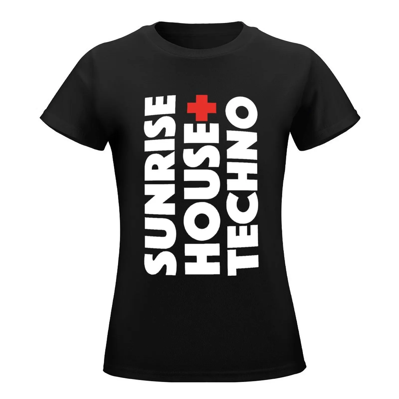 House, Techno and sunrise, djs gift T-Shirt Aesthetic clothing oversized funny summer clothes Woman clothes