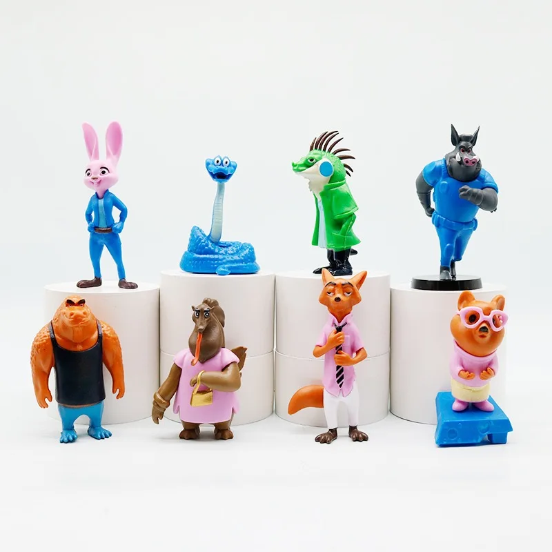 

Disney Zootopia Judy Fox & Nick Action Figures - Anime Model Doll for Children Desktop Decor Flower World Serie Collectible