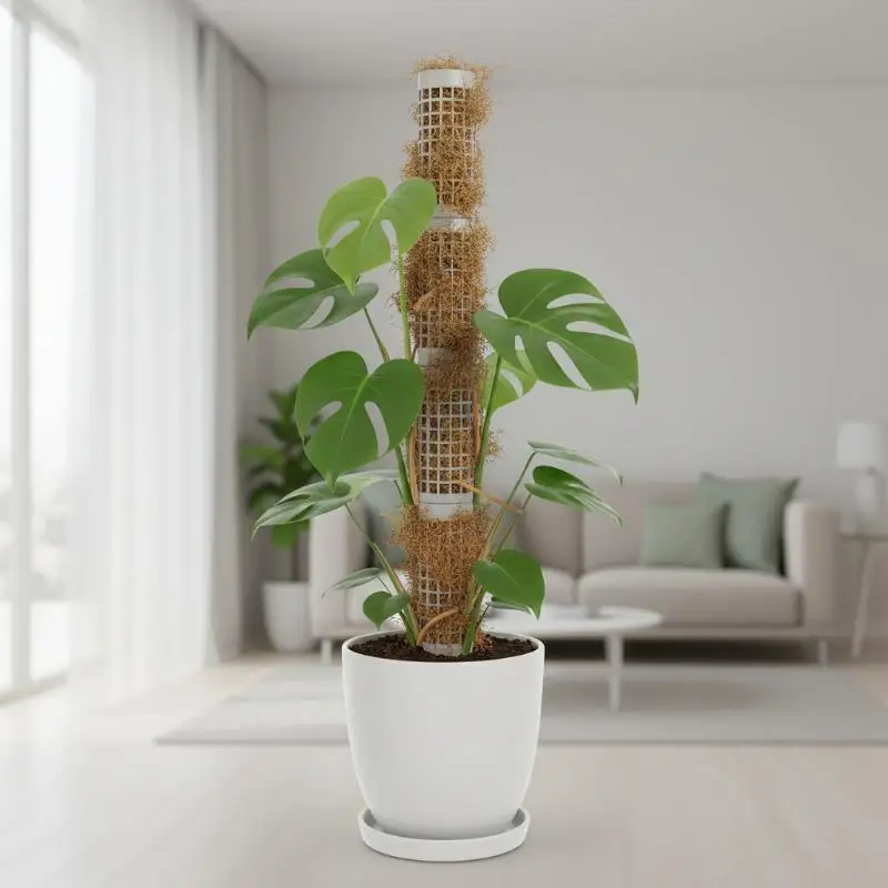 6Pcs Moss Pole Plastic Plant Stand Indoor Climbing Plants Guardian Tutors Pot Moss Stick For Plants Growth Garden Supports