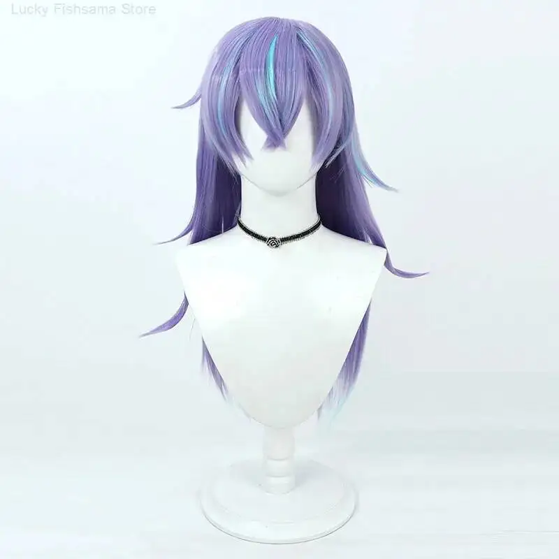 Rainbow Society Virtual Host Star Doujing Cosplay Wig With Simulated Scalp And Multiple Highlights