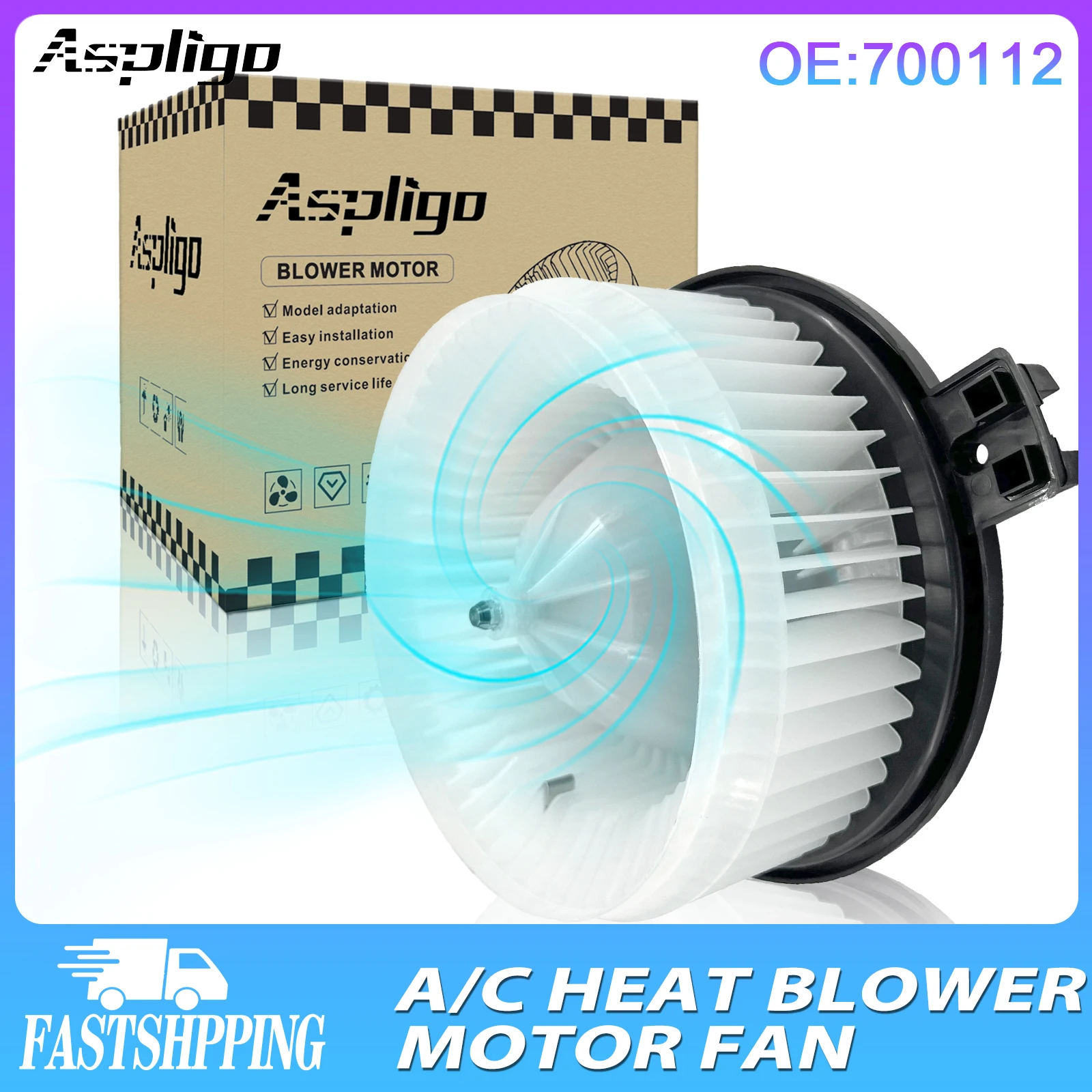 

Aspligo Air Conditioner AC Heater Blower Motor With Fan Cage For Lexus GS300 1998-2005 /GS400 SC300 RX300/For Toyota Highlander