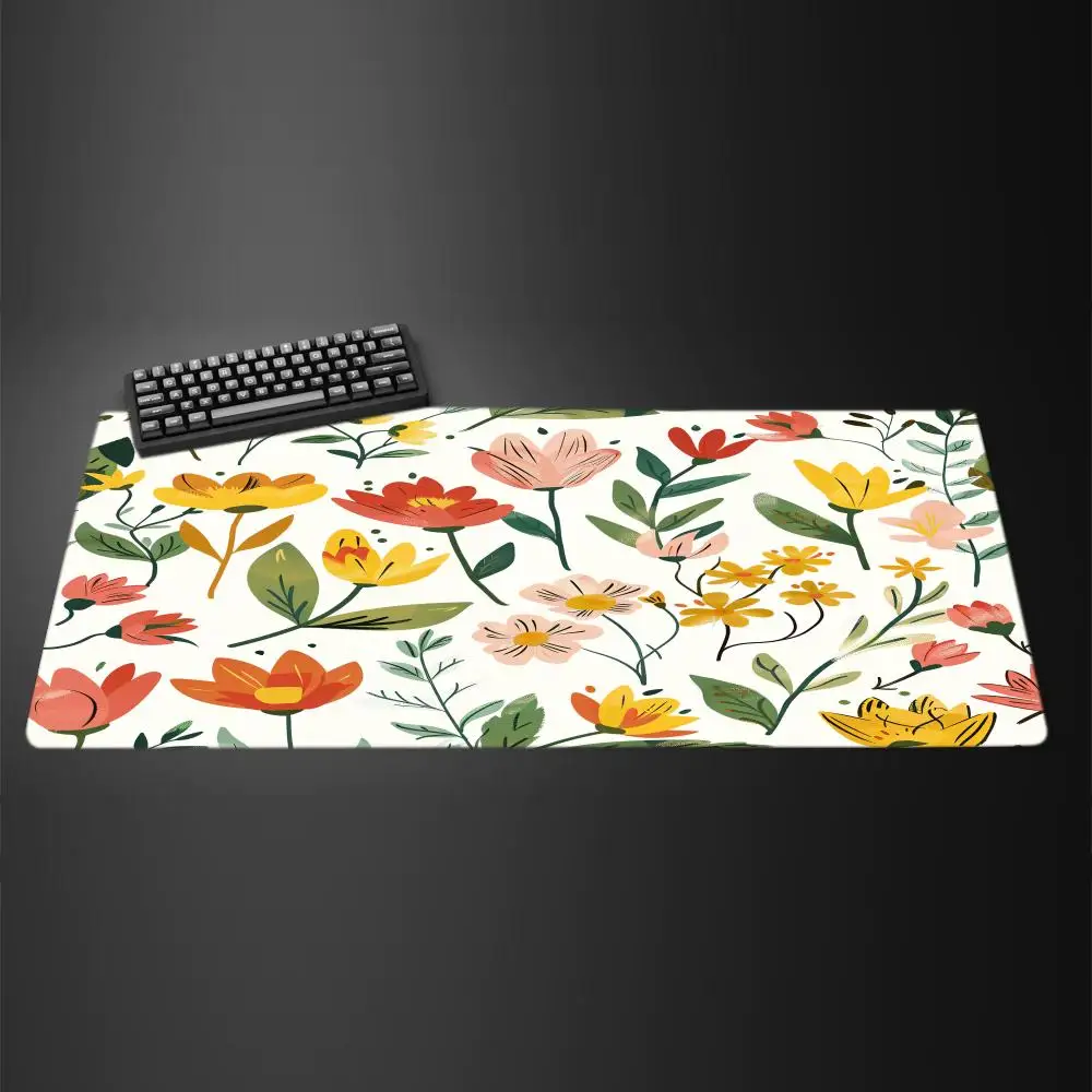 Flower pattern Mouse Pad 900x400MM Large Gaming Mousepad Keyboard Gamer Rubber Anti-wrinkle Anti-Slip Bottom Desk Mat