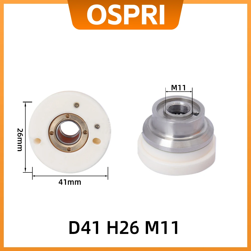 Ospri Laser céramique D17.8 M8 D21.4 M8 D41 M11 D21.5 M8 pour tête de découpe Laser Ospri LC20 LC40 LC80 LC218