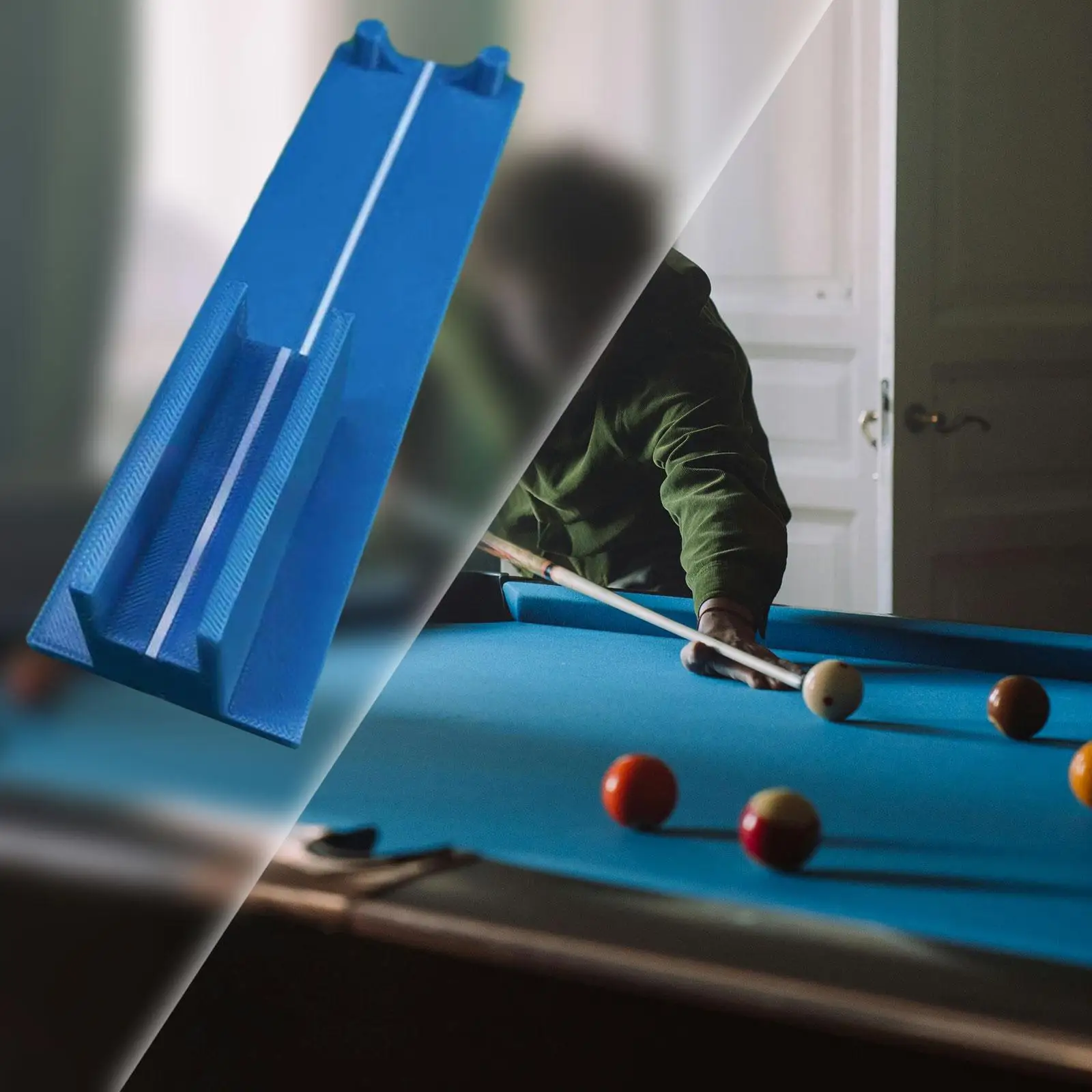 

Тренажер для бильярда, стабильный легкий инструмент для регулировки, прямой тренажер для кия для улучшения точности, китайский бильярд