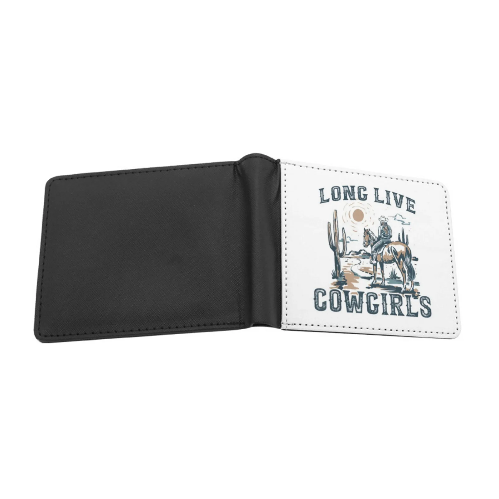 Long Live Howdy Rodeo Western Country Southern Cowgirls Personalized Wallet For Men And Women Pu Leather Short Pocket Purse