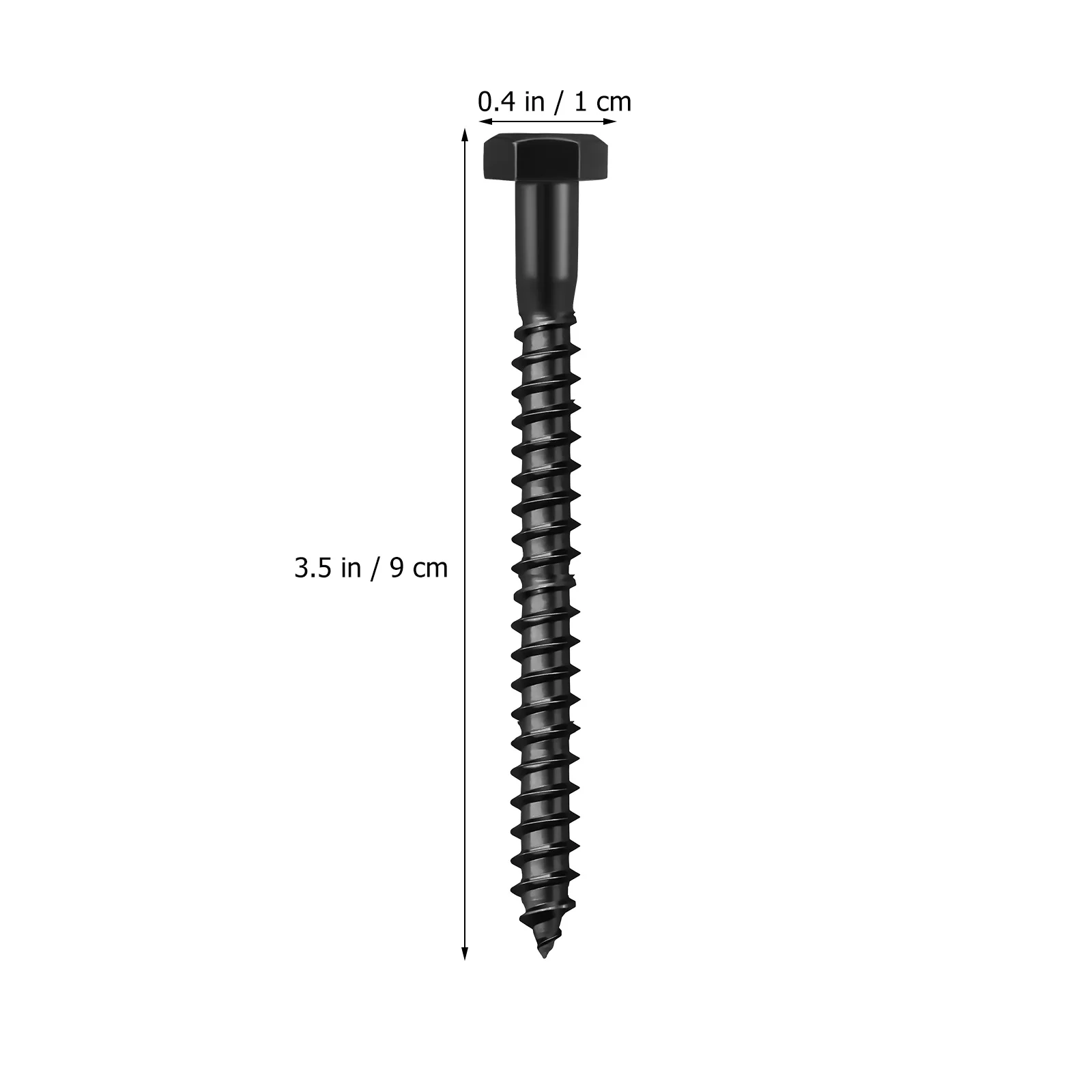 

10pcs Head Lag Screws Carbon Steel Woodworking Decking Fasteners Bolts For Wood Screws Projects Hardware
