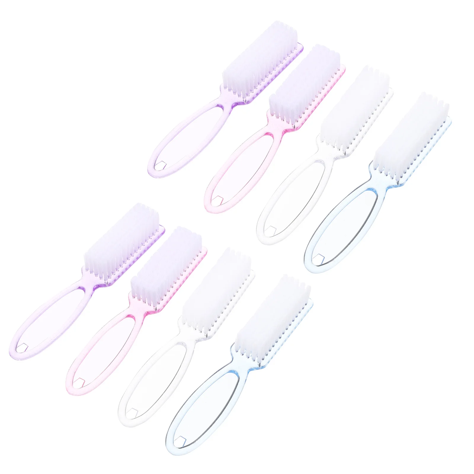 

8Pcs Premium PP Nail Cleaning Brushes Durable Ergonomic Handle for Salon Home Use Nail Cleaning Fingernail Scrubber
