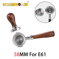 Coffee Bottomless Portafilter 58mm For E61 Expobar Rocket Espresso Machine Accessories With 2-Cups Filter Basket Barista Tools
