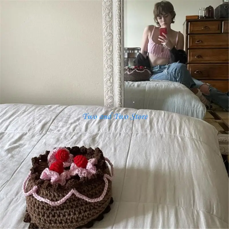 

HX6F Girls Sun Protective Hat Fashion Crochet Sun Hat Teens Fisherman Cap Photo Hat