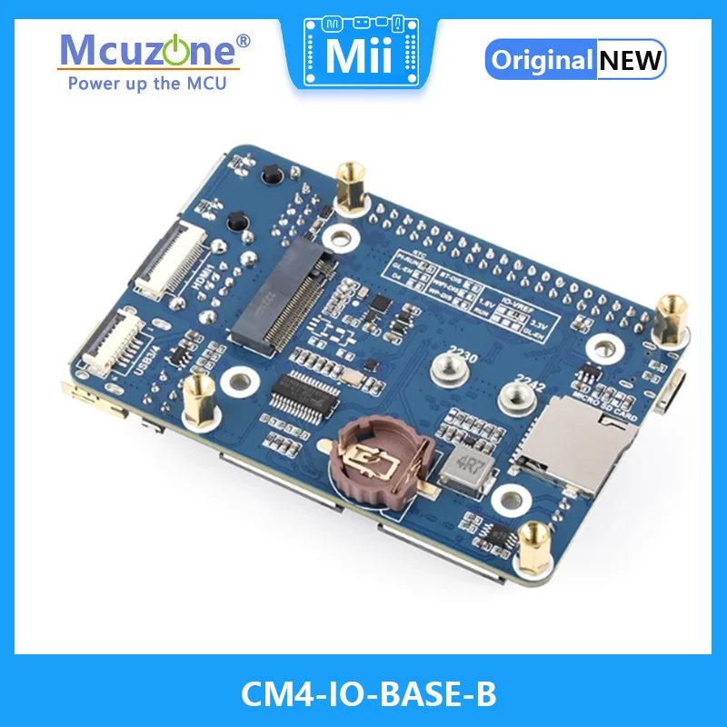 Waveshare CM4-IO-BASE-B For Raspberry Pi Compute Module 4,Gigabit Ethernet port/HDMI 4K output/camera interface