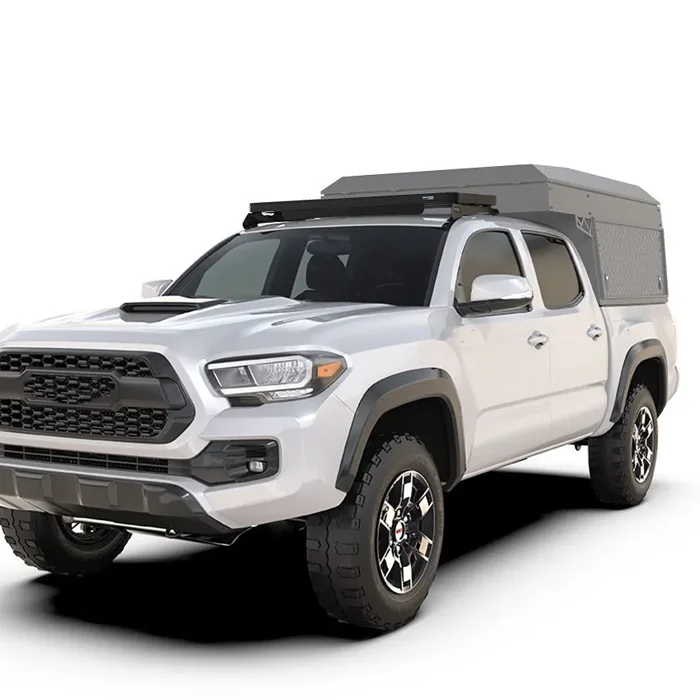 

New Pickup Exterior Accessories Black Aluminum Roof Platform Roof Rack for Toyota Tacoma 15-23 Double Cab Side Cross Roll Bar