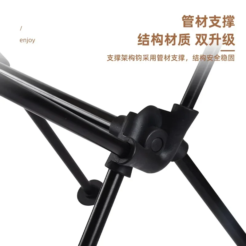 快適なアルミ合金製ムーンチェア、折りたたみ式ハイバック付き、屋外リクライニング釣り椅子キャンプ用