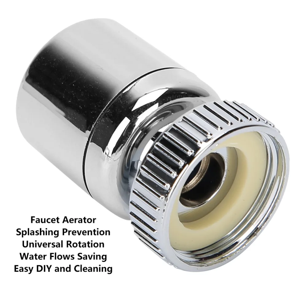 Practical M22x1 Faucet Aerator ABS 360-Degree Rotating Faucet Bubbler Included Adapter Faucet Nozzle Replacement Commercial Use