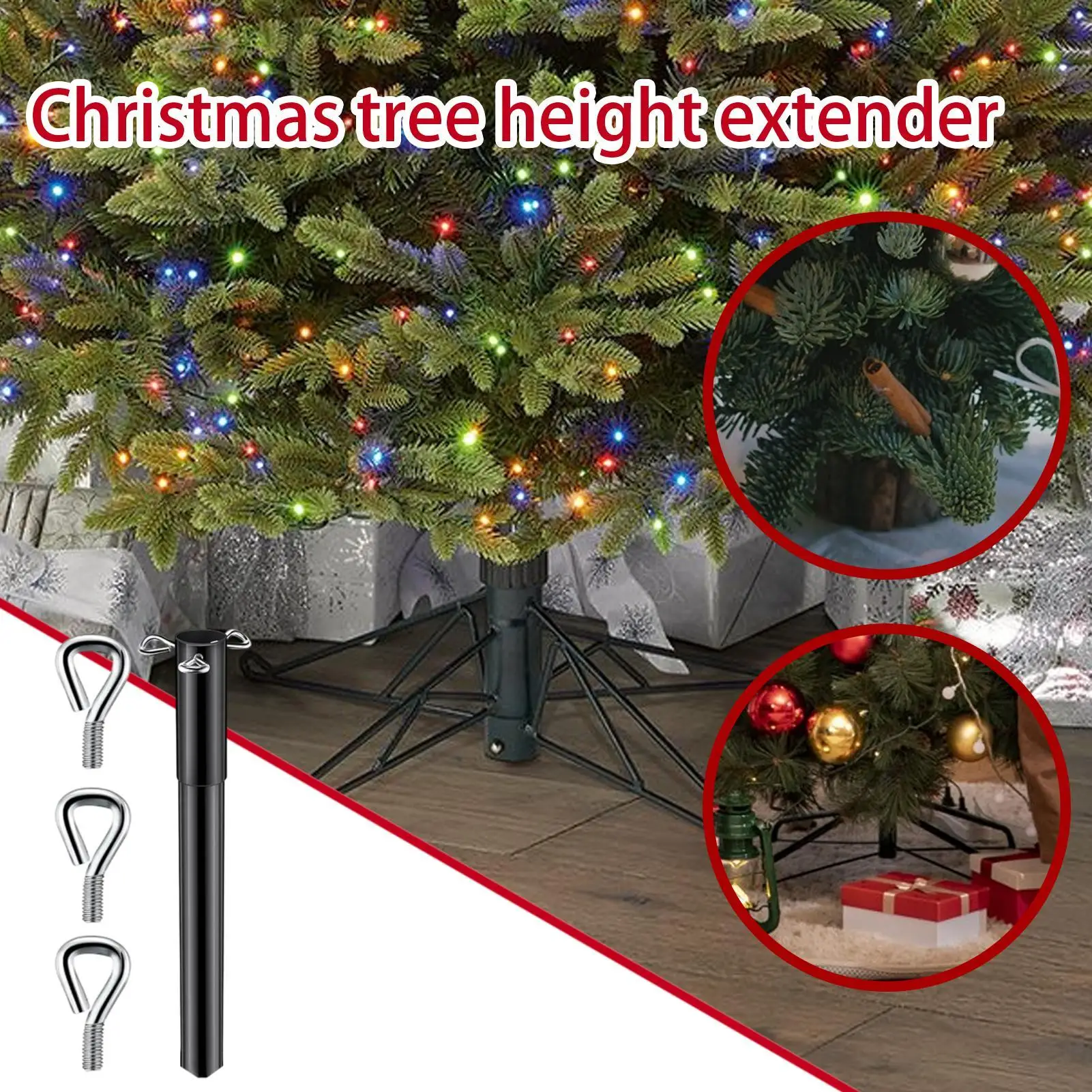 Künstlicher Baum-Riser, Mehrzweck-Riser aus Metall, künstlicher Baum, Urlaubsbaum-Höhenverlängerung, Weihnachtsbaum-Riser aus Eisen für Zuhause