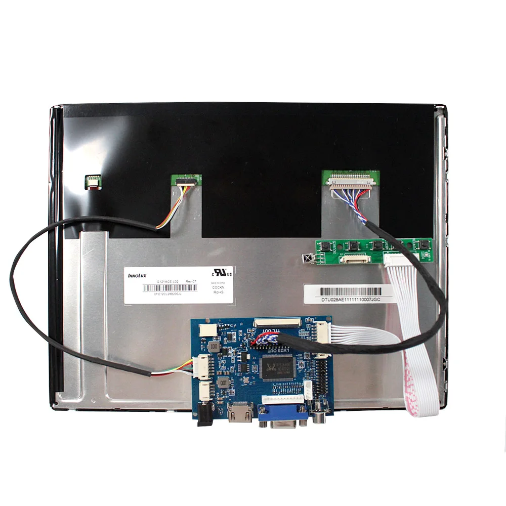 Lcd Tft Display Lcd Monitor Screen 12.1inch G121x1-L04 1024x768 Tft Lcd Display With Hd-Mi Vga 2av Reversing Driver Board