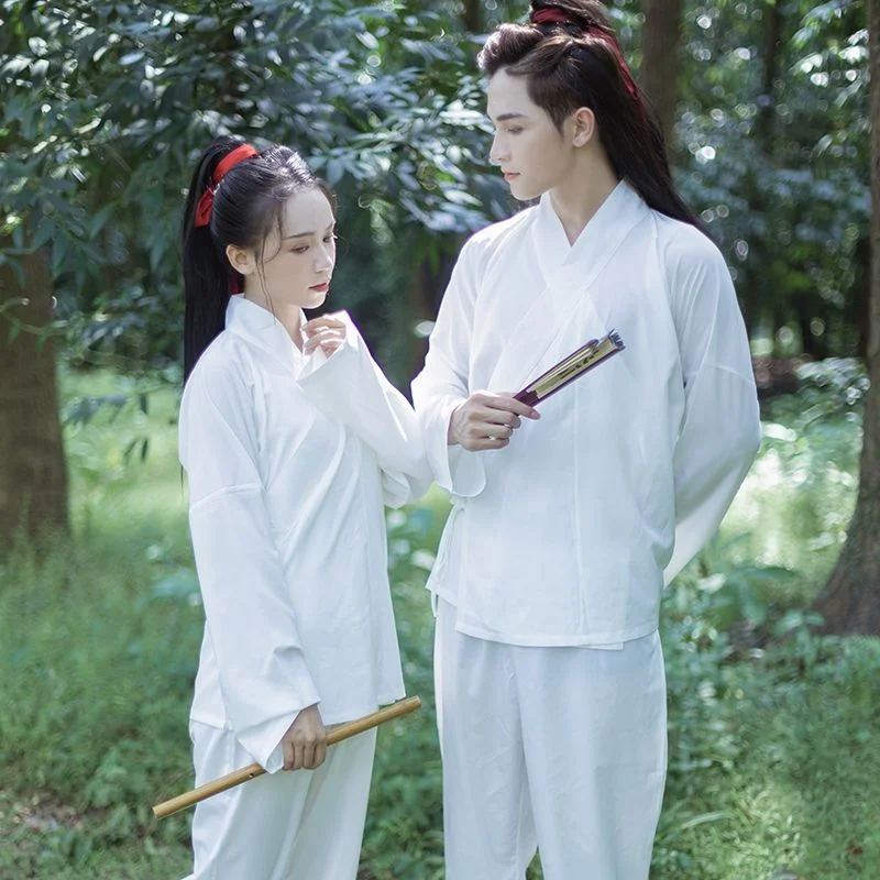 Ming Dynasty Inner Wears Garment Long Robe Suits Han Tang Dynasty Underwear Hanfu Costume for Innerwear Gown Women Men Robe