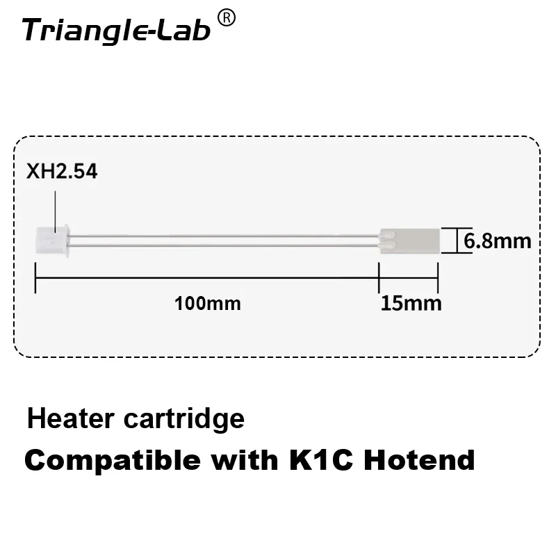 Trianglelab grzejnik ceramiczny PT1000 100K B3950 skarpetki termistorowe HEATBLOCK dla CHCB hotend części naprawcze do drukarki 3D K1C