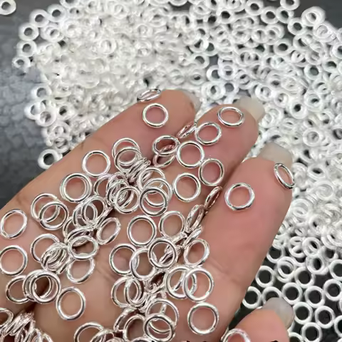 20pcs Authentic 925 Sterling Silver Open Jump Rings O Ring Connector Link Loop for DIY Bracelet Jewelry Craft Making Findings