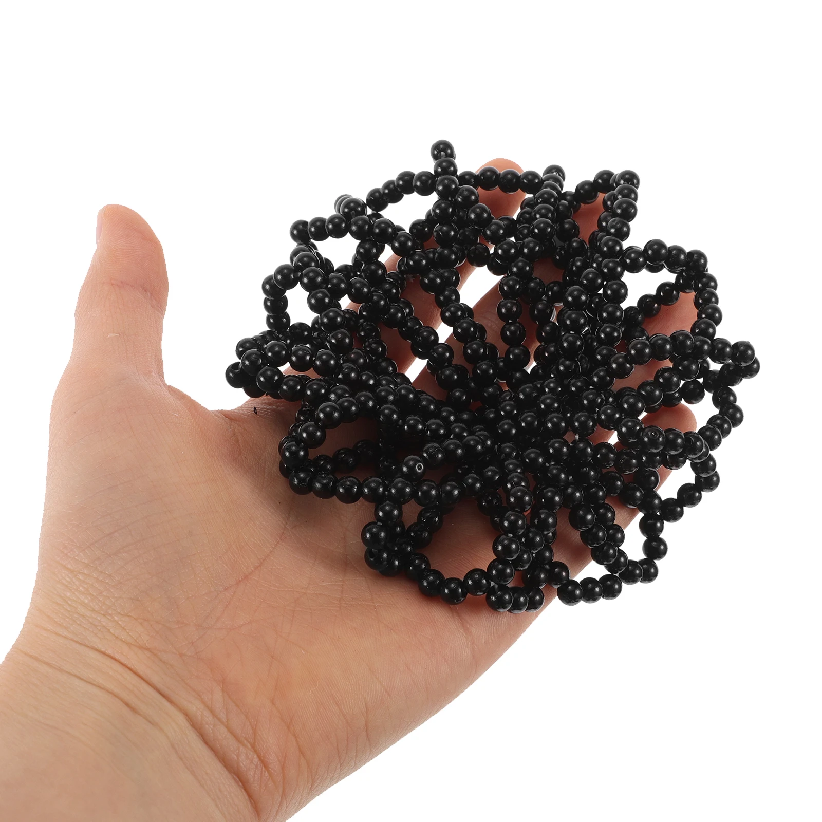 

Pearl Hair Net Crochet Bands Bun Cover for Elastic Snood Nets Ballet Women Man-made Covers Child