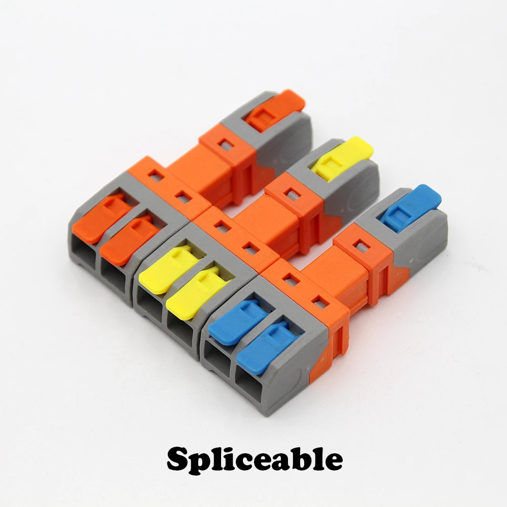 5PCS Plug In Type Quick Wire Connector Electrical Lever Spliceable Multiple-input Multiple-output Universal Led Terminals Blocks