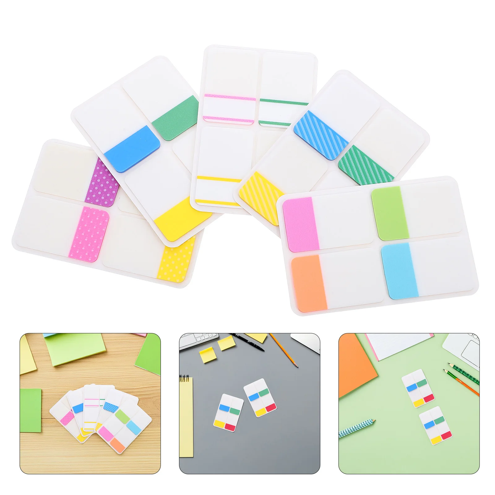 

400pcs File Index Tabs Writable Page Markers For Document Classification Book Annotation Tabs Sticky Page Dividers For Office