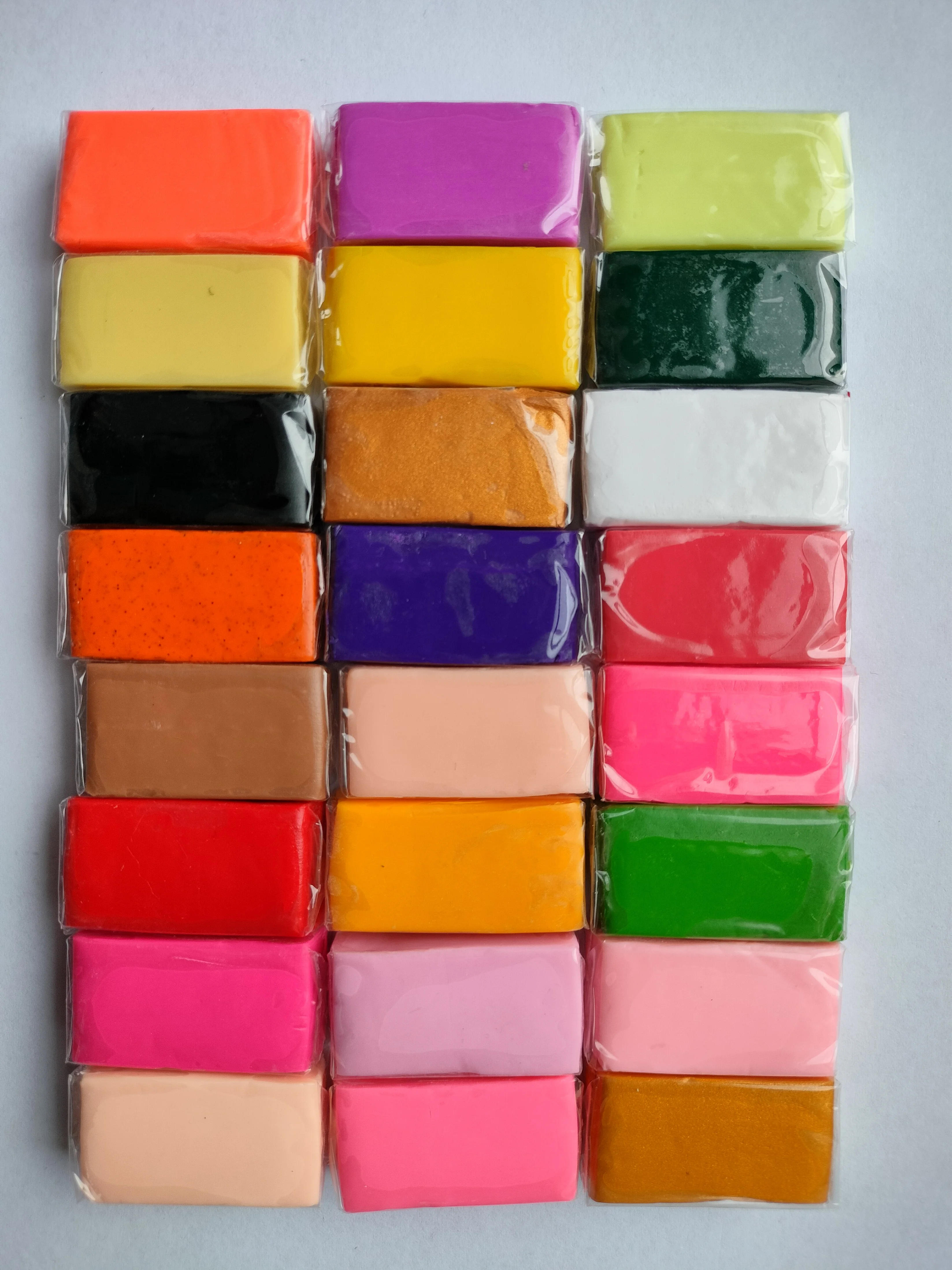 24 kleuren 10g Tiny Kleine Blok Art Craft Fimo Polymeer Klei Kinderen Speelgoed Boetseerklei Voor Kinderen Sculpturale Oven Bakken Klei