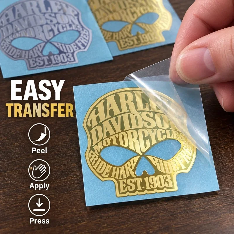 For Harley Davidson Motorcycle Tank Emblem Sticker Logo Decal Metal Adhesive Backing Helmet Bike Accessories Durable Weather Res