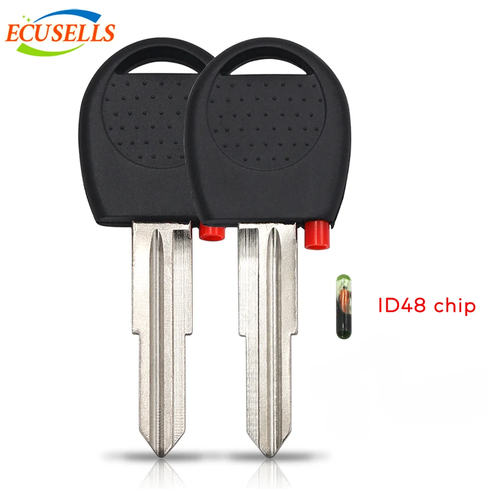 Ecusells Blank Transponder Car Key Case Shell Fob Chipless Key for Chevrolet Aveo Spark Can Put ID48 Chip