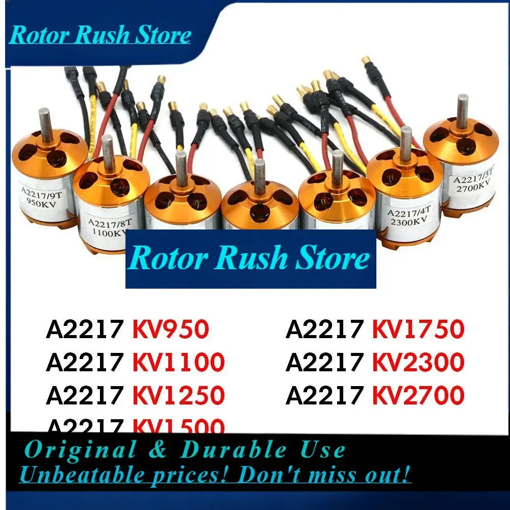 RoRuS4PC XXD A2217 2217 950KV 1250KV 1500KV 2300KV Outrunner Brushless Motor For RC Airplane Aircraft Plane Quadrocopter Multi-c