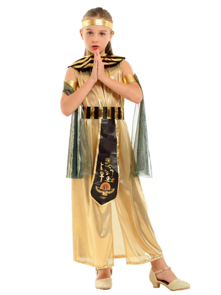 Costume da principessa araba loween Abiti da spettacolo per bambini eup Ball Vestito da spettacolo teatrale per ragazza