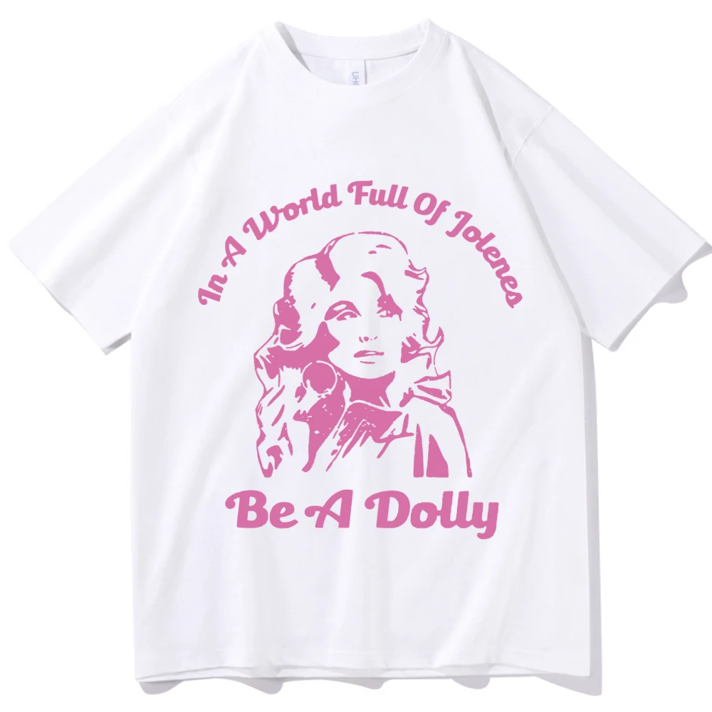 Dolly Parton Music T-shirt Man Woman Harajuku Short Sleeve O-neck Casual Shirt