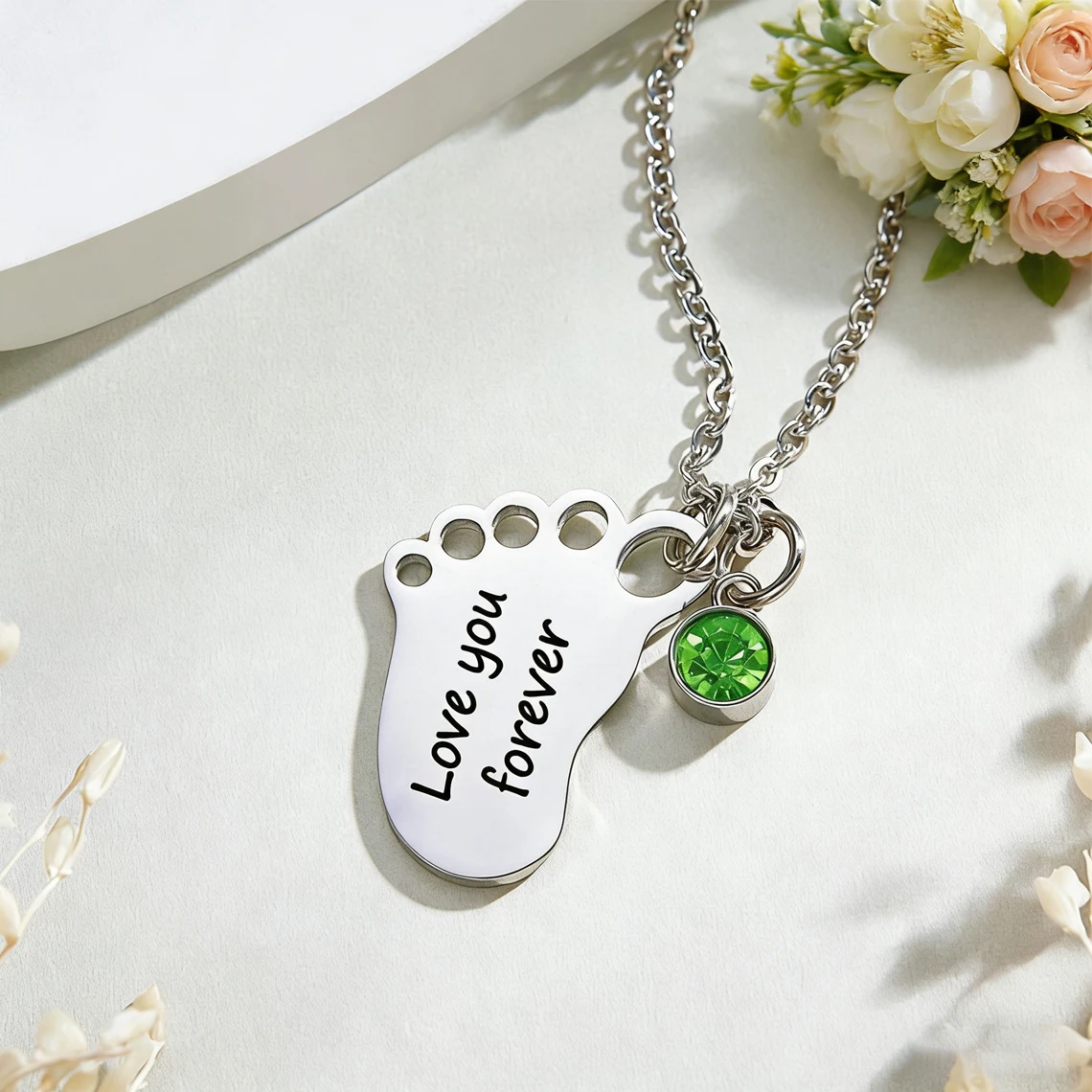 Custom Baby Name Footprint Nec - Women Fashion Online ulasan dan harga