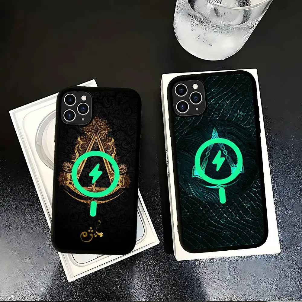 

Classic Game A-Assassin-S-Creed Logo Magnetic Case For IPhone 17 16 14 13 12 11 15 Pro Max Plus Wireless Charge Phone Cover