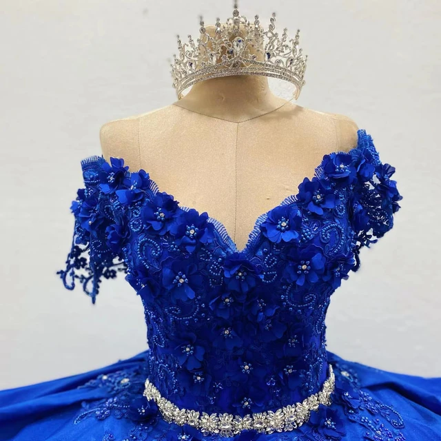 Sapphire blue quinceanera dresses shop