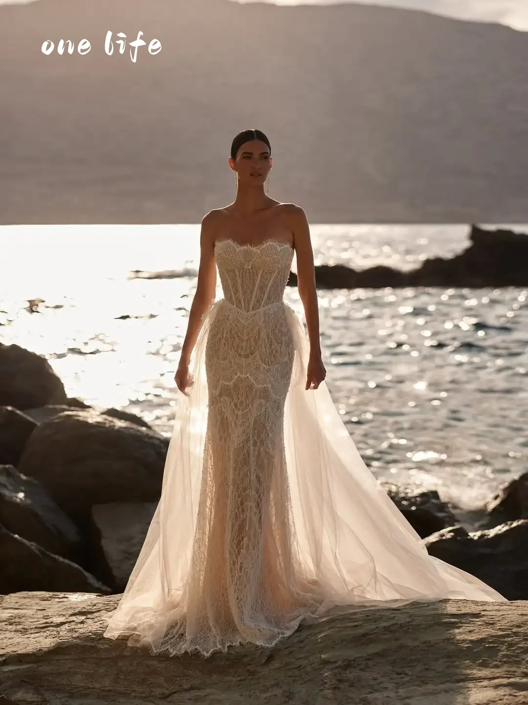Elegant Heavy Braded Lace Wedding Dresses amanda novias official Luxury Mermaid Corset Long Brides Wedding Dress Customized