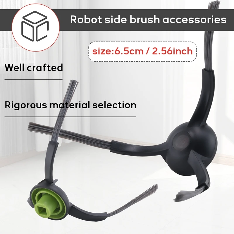 AC66 مناسبة ل Ecovacs Deebot Ozmo T8 T8 Aivi T9 Aivi N8 Pro جهاز آلي لتنظيف الأتربة أجزاء فرشاة جانبية الملحقات