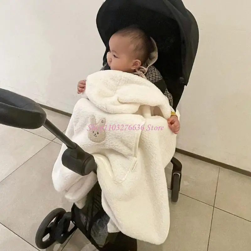 R6FD schützender Kinderwagen-Winddichter Poncho, bequemer, sicherer Babytrage-Wickel – Detail 4