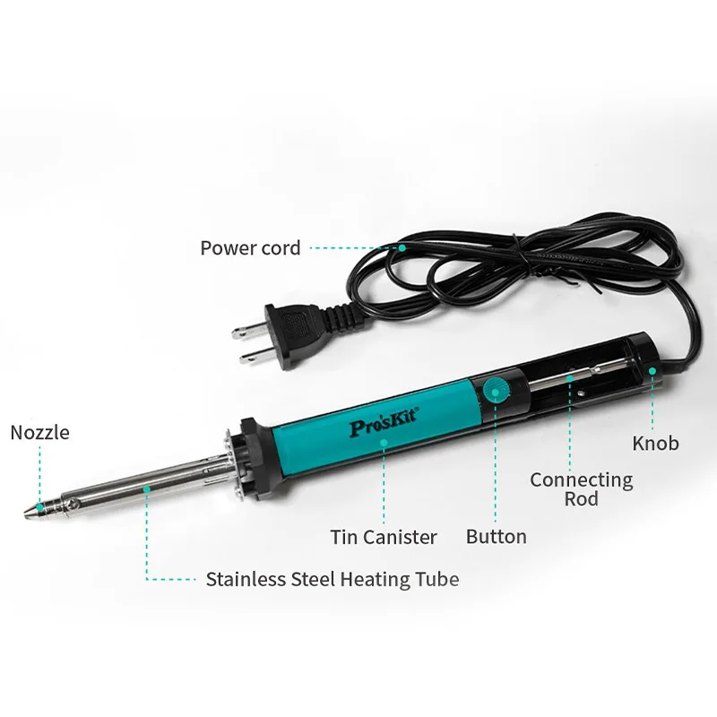 40W 2-in-1 Electric Desoldering Pen Vacuum Solder Sucker Soldering Iron AC 220V/240V US Plug PCB Repair Welding Tool
