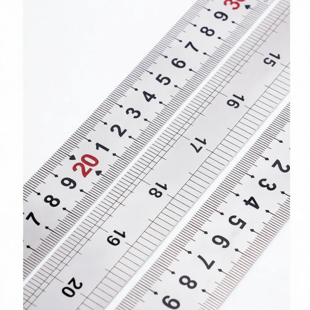 Stainless Steel Marking Ruler Woodworking Layout Tool With Aluminum Positioning Block For Precise Measurement Plotting Drafting