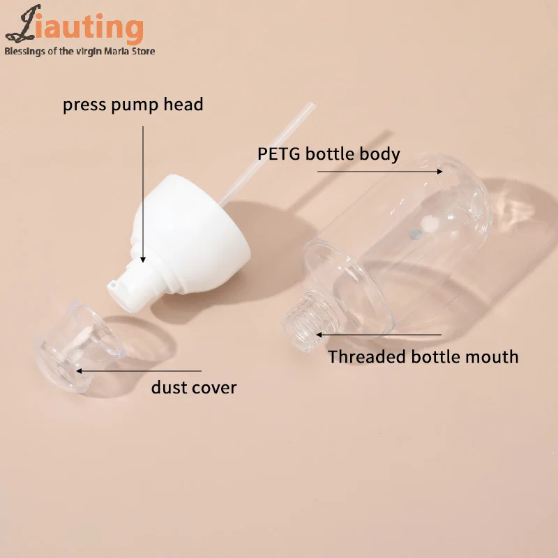 30/50/100 مللي البلاستيك كريم الشامبو زجاجة مضخة المحمولة إعادة الملء زجاجات محلول رذاذ الحاويات أدوات السفر زيت طبيعي #5