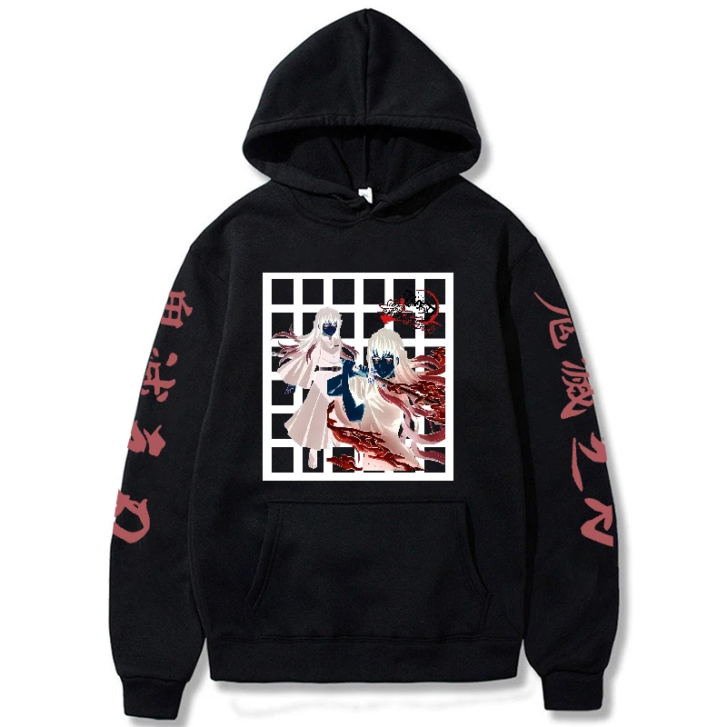 Anime Demon Slayer Hoodies Kamado Nezuko Print Men Women Plus Size Pullover Hooded Causal Round Neck Streetwear Tops Clothing