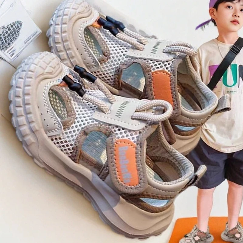 

Детские повседневные кроссовки Весна-Осень 2026: Новая корейская коллекция, дышащие, мягкие, нескользящие, для девочек и мальчиков, для пляжа и путешествий