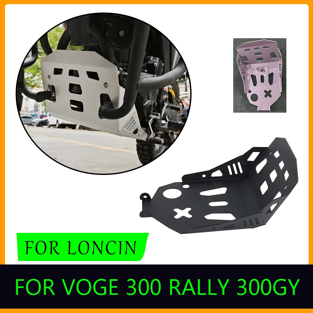 

Motorcycle Accessories Engine Cover Chassis Under Base Guard Protector Belly Pan For LONCIN VOGE 300 Rally 300 300RALLY RALLY300