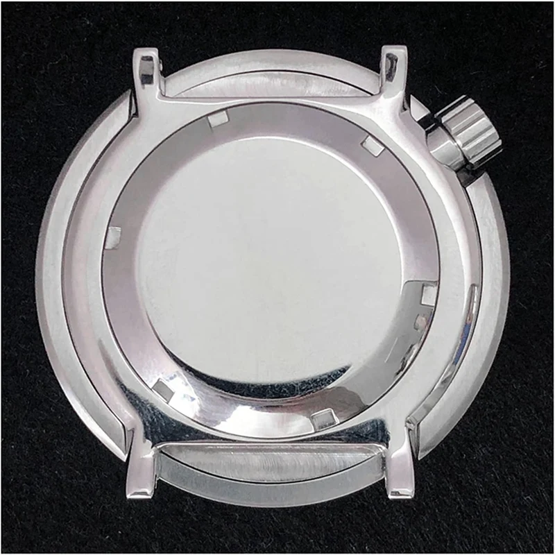 1 PCS Mineral Glass Stainless Steel Case Watch Case Cover Case 45MM For NH35/NH36 Watch Mechanical Movement