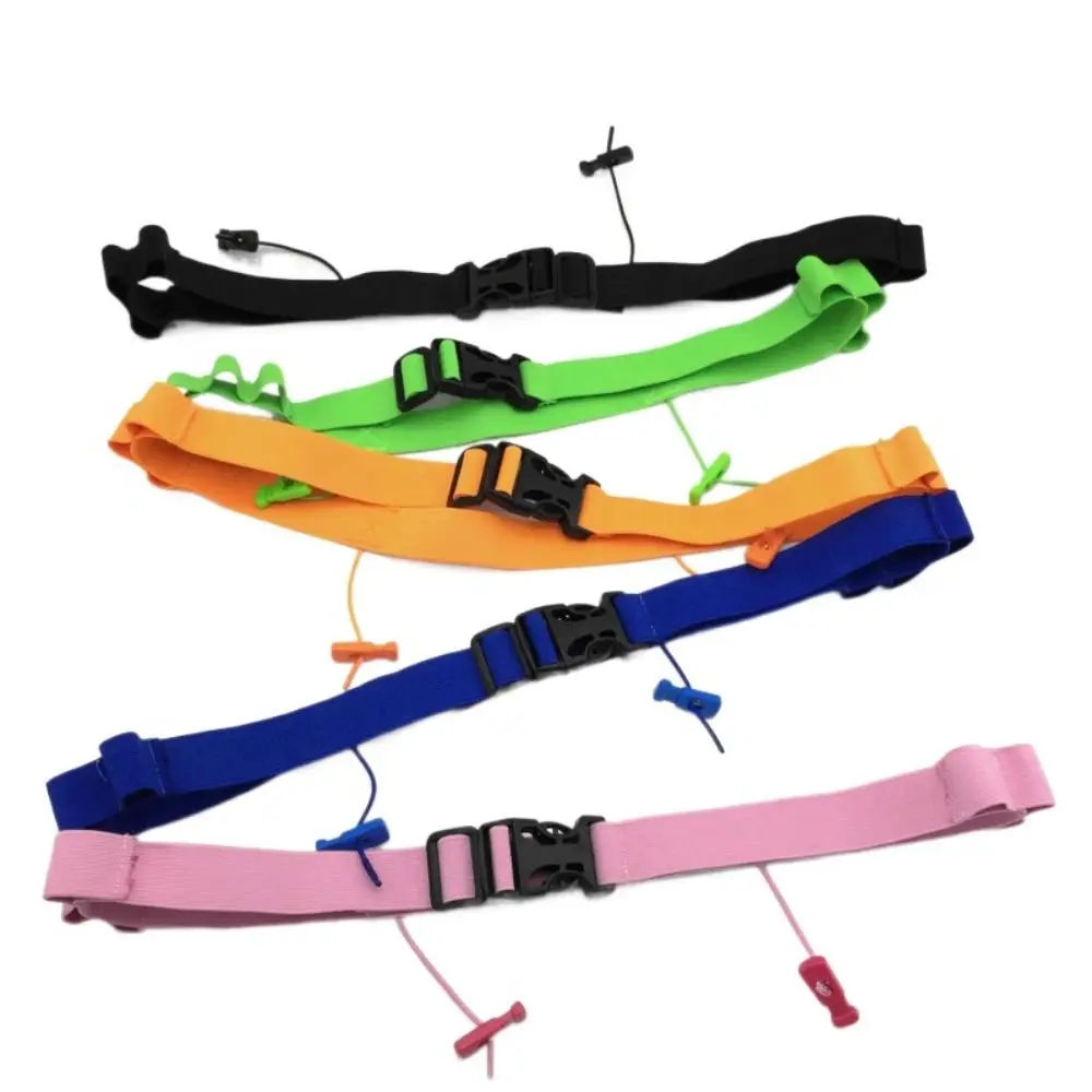 

Waist Belly Band Running Race Number Belt With 6 Gel Loops Reflective Tape Marathon Race Belt Stretchable Lightweight