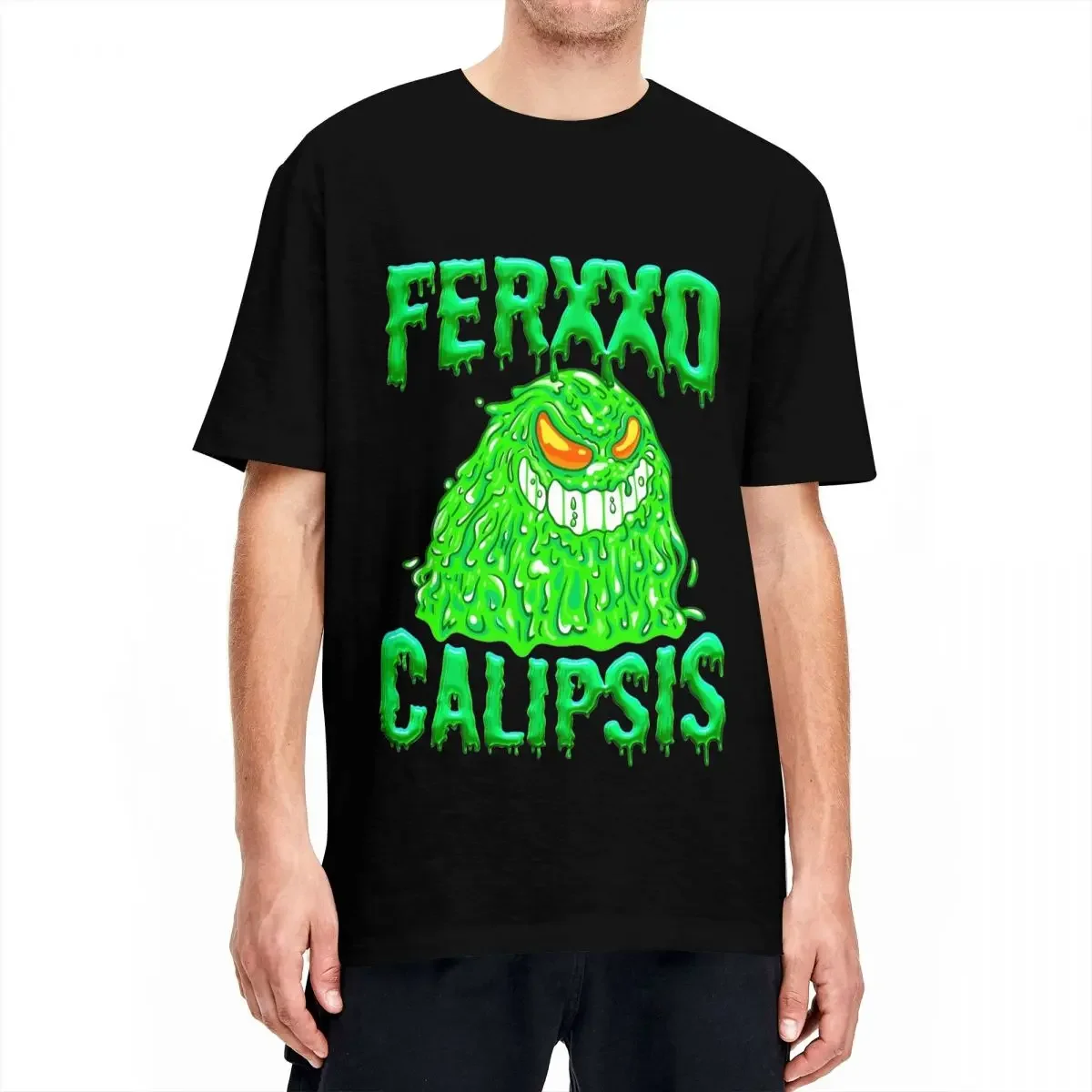 Harajuku Feid Ferxxo Calipsis Nitro  2024 Tour T Shirt Men's Cotton Short Sleeve Round Neck Summer Clothing