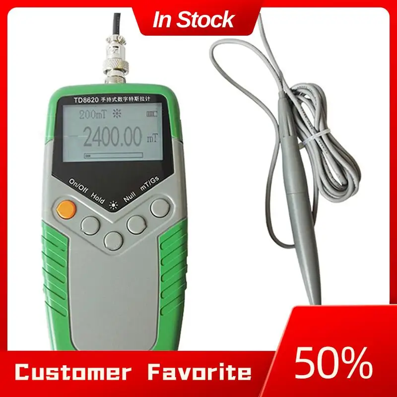 

Handheld Digital Meter Magnetic Flux Meter Surface Magnetic Field Test 5% Accuracy Easy To Use