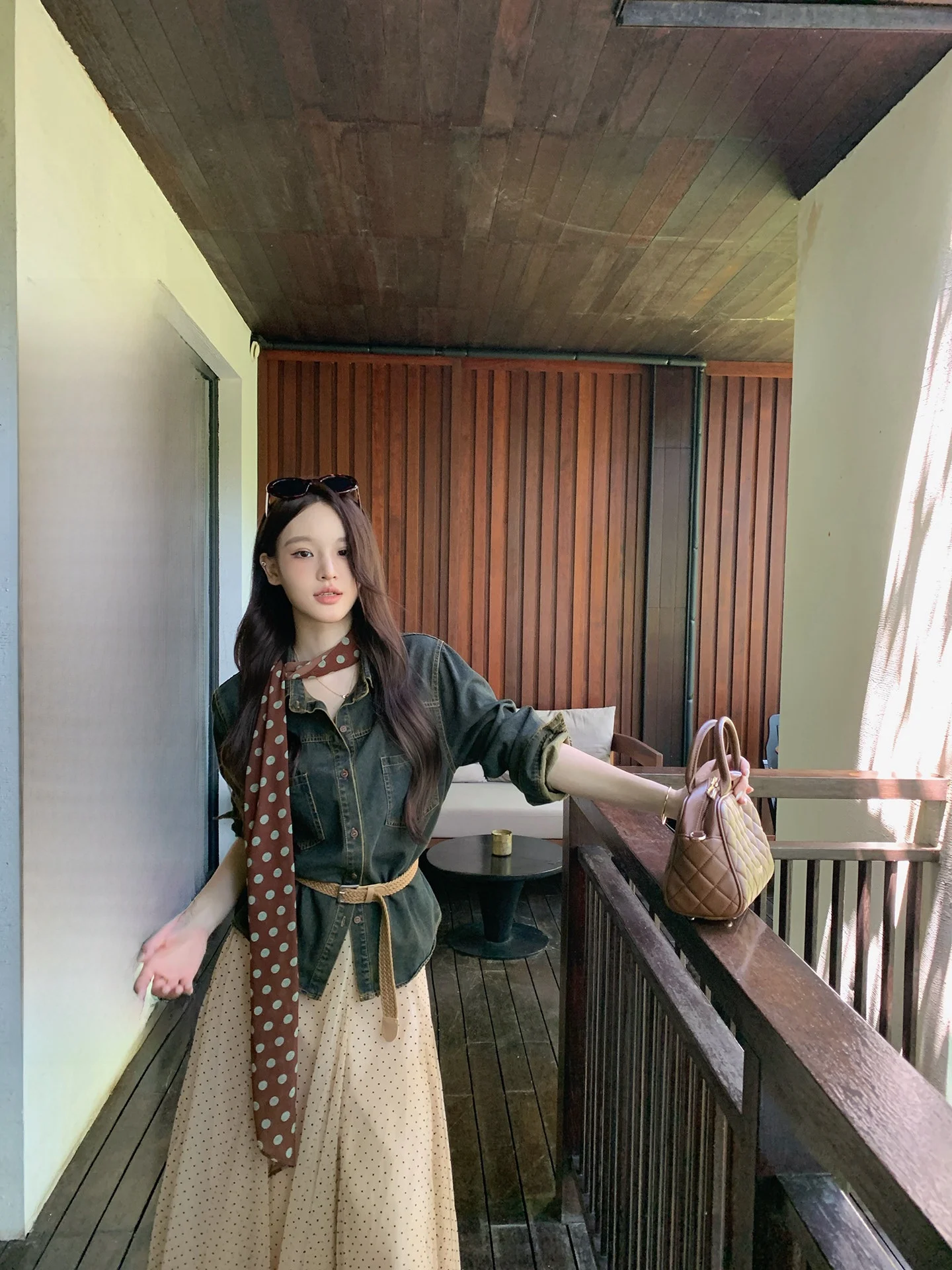 

Женская винтажная джинсовая рубашка Nora Studio, осенняя, свободного кроя, на пуговицах, из чистого хлопка, с длинным рукавом, повседневная