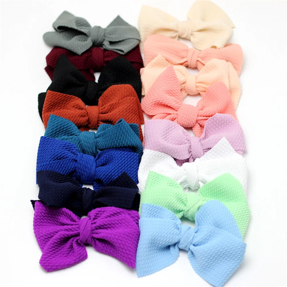 2pcs Messy Bow เด็กทารกเด็กหญิงคลิปผม Headwear ริบบิ้น Bowknot Barrettes Headwear เด็ก Bebes Knot Hairbow Hairpins