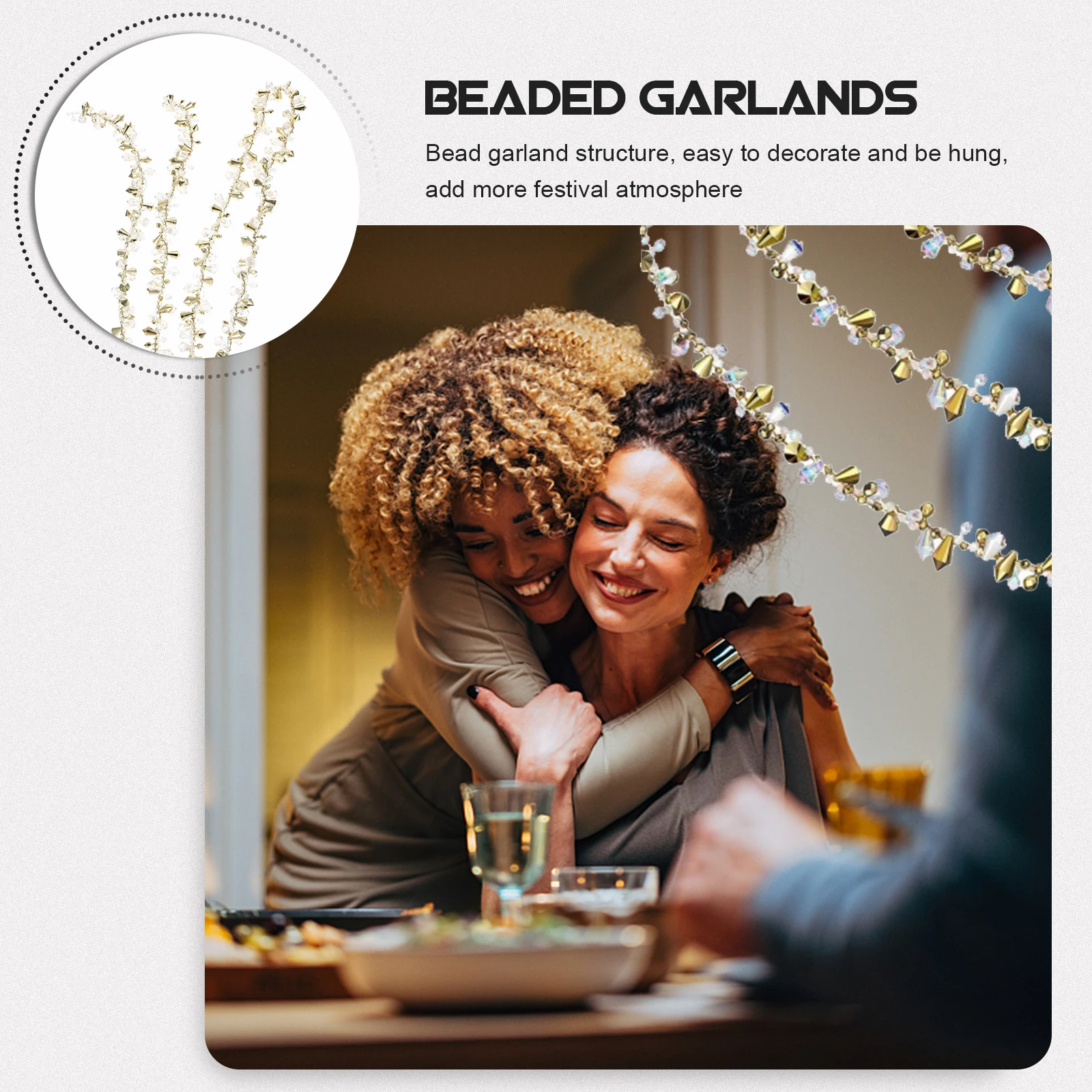 

2 шт. гирлянда хрустальное украшение для елки рождественские украшения Алмазные рождественские гирлянды